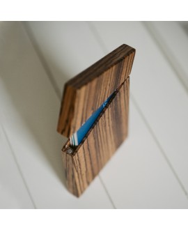 Wooden document case TimeWood zebrawood