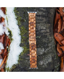 Dřevěný řemínek Apple Watch Band Z s gravírováním ZDARMA