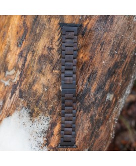 Dřevěný řemínek na hodinky Apple Watch Band B s gravírováním