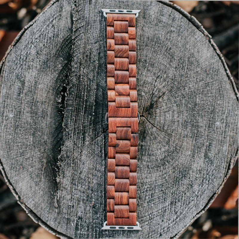 Dřevěný řemínek s věnováním zdarma Apple Watch Band R TimeWood 